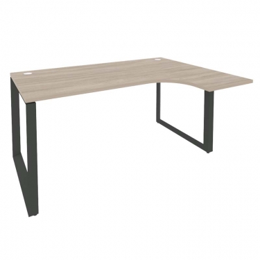 Стол эргономичный правый на О-образном м/к Рива ONIX O.MO-SA-4R Дуб Аттик/Антрацит