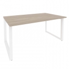 Стол переговорный 1 столешница Рива ONIX O.MO-PRG-1.4 Дуб Аттик/Белый