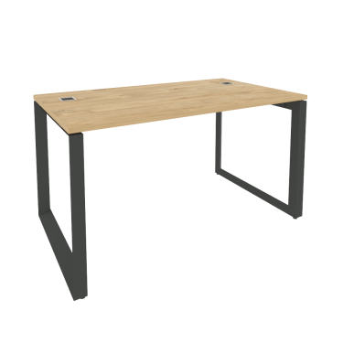 Стол рабочий руководителя на О-образном м/к ONIX Рива O.MO-SRR-3.8 Тиквуд Светлый/Антрацит
