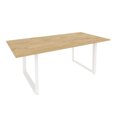 Стол переговорный на О-образном м/к ONIX Рива O.MO-PRG-19 Тиквуд Светлый/Белый