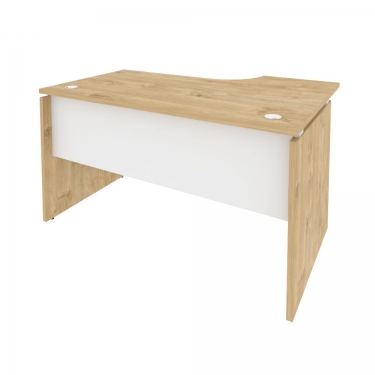 Стол эргономичный левый Рива ONIX O.SA-2L Тиквуд Светлый/Белый