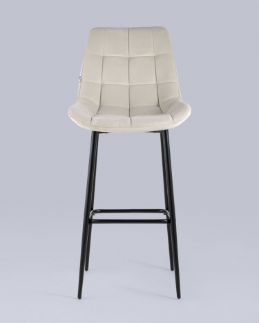 Стул барный Stool Group Флекс обивка велюр Бежевый