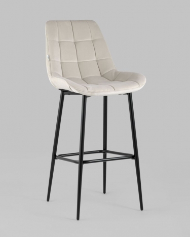 Стул барный Stool Group Флекс обивка велюр Бежевый