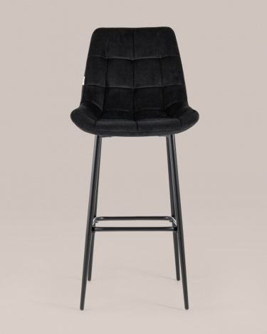 Стул барный Stool Group Флекс обивка велюр Черный