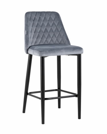 Стул полубарный Stool Group Диего велюр Серый