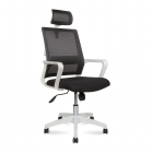 Кресло офисное Норден Бит белый пластик Черный