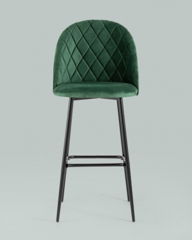 Стул барный Stool Group Марсель Б велюр Зеленый