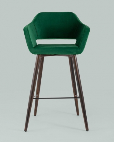 Стул барный Stool Group Саймон Б велюр Темно-зеленый