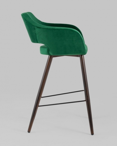 Стул барный Stool Group Саймон Б велюр Темно-зеленый
