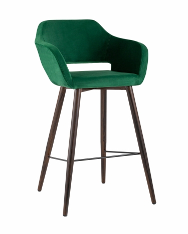 Стул барный Stool Group Саймон Б велюр Темно-зеленый