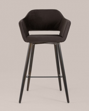 Стул барный Stool Group Саймон Б велюр Темно-коричневый