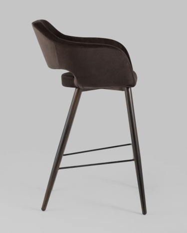 Стул барный Stool Group Саймон Б велюр Темно-коричневый