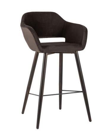 Стул барный Stool Group Саймон Б велюр Темно-коричневый