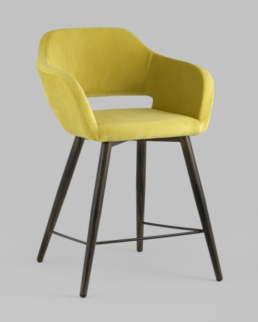 Стул полубарный Stool Group Саймон ПЛ велюр Золотистый