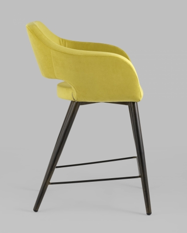 Стул полубарный Stool Group Саймон ПЛ велюр Золотистый