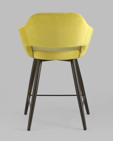 Стул полубарный Stool Group Саймон ПЛ велюр Золотистый