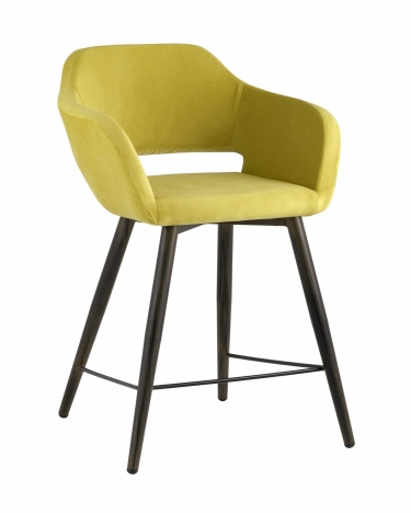 Стул полубарный Stool Group Саймон ПЛ велюр Золотистый