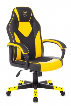 Геймерское кресло Zombie GAME 17 Черный-желтый