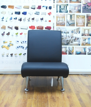 Кресло офисное Gruppo 396 Клерк 7 черное Ecotex 3001
