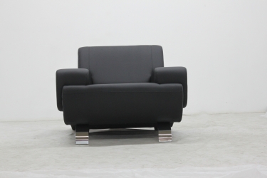 Кресло офисное Gruppo 396 Клерк 5 черное Ecotex 3001
