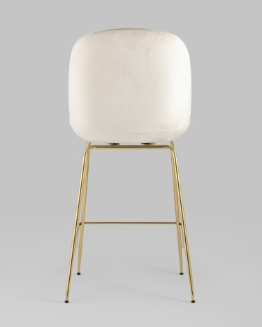 Стул полубарный Stool Group Beetle со спинкой gold Бежевый