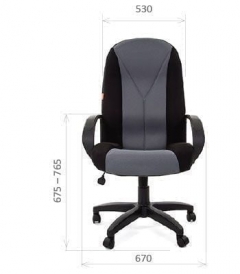 Кресло руководителя CHAIRMAN 785 Черный/серый
