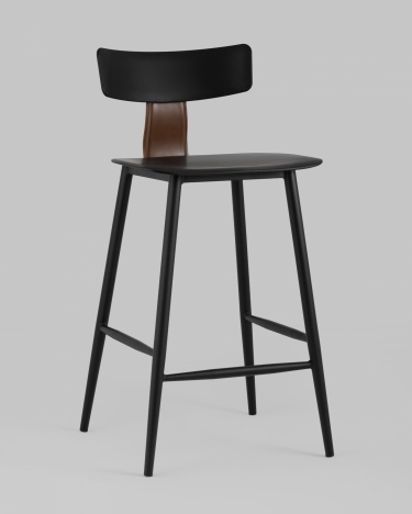 Стул полубарный Stool Group ANT Б пластиковый Черный