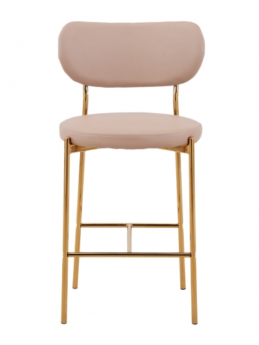 Стул полубарный Stool Group Барбара gold Б экокожа Бежевый