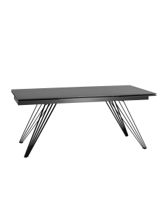 Обеденный стол раскладной Stool group Пандора 180-280 Черный мрамор
