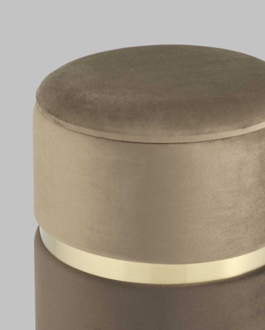 Пуф Stool Group Кэрри с ящиком велюр Коричневый