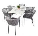 Обеденная группа на 6 персон 4sis Милан Indoor-4SiS-2420 Светло серый