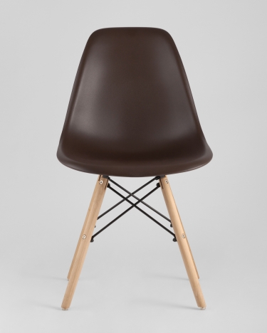 Стул Stool Group Eames DSW Коричневый