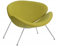 Кресло дизайнерское DOBRIN EMILY Светло-зеленая ткань AF3