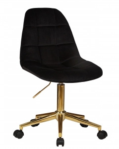 Офисное кресло для персонала DOBRIN DIANA Чёрный велюр MJ9-101