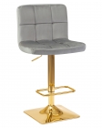 Стул барный DOBRIN GOLDIE* Серый велюр MJ9-75