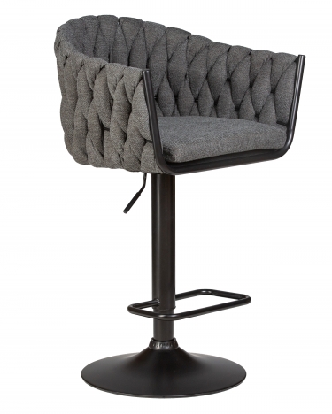 Стул барный DOBRIN DOBRIN LEON Графитовая ткань LAR-275-21