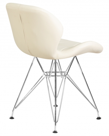 Стул обеденный DOBRIN DOBRIN BUTTERFLY CHROME Кремовый