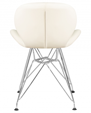 Стул обеденный DOBRIN DOBRIN BUTTERFLY CHROME Кремовый