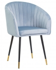 Стул обеденный DOBRIN DOBRIN MARY Серо-голубой велюр 1922-6