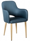 Стул с подлокотниками R-home Ledger Син Эко НДуб
