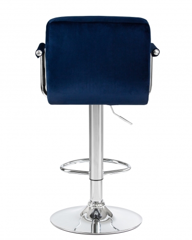 Стул барный DOBRIN DOBRIN KRUGER ARM Синий велюр MJ9-117
