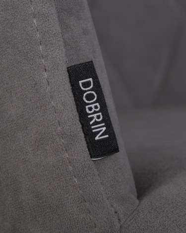 Стул обеденный Dobrin Roby велюр Catania Stone