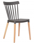 Стул обеденный DOBRIN DOBRIN THEO ножки светлый бук темно-серый GR-04