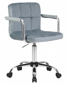 Офисное кресло для персонала DOBRIN TERRY Пудрово-голубой велюр MJ9-74