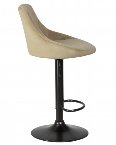 Стул барный DOBRIN DOBRIN LOGAN BLACK Мокко велюр MJ9-9