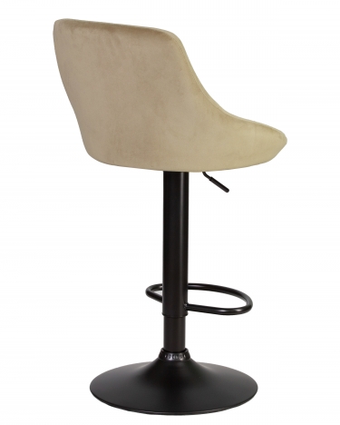 Стул барный DOBRIN DOBRIN LOGAN BLACK Мокко велюр MJ9-9