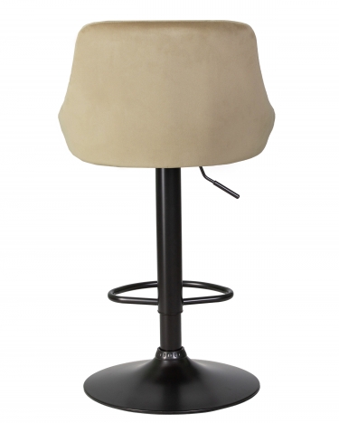 Стул барный DOBRIN DOBRIN LOGAN BLACK Мокко велюр MJ9-9