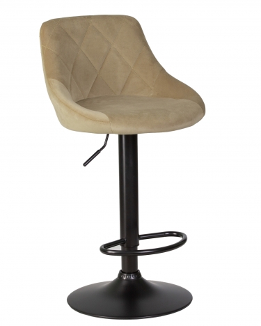 Стул барный DOBRIN DOBRIN LOGAN BLACK Мокко велюр MJ9-9