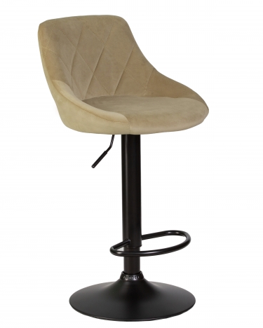 Стул барный DOBRIN DOBRIN LOGAN BLACK Мокко велюр MJ9-9