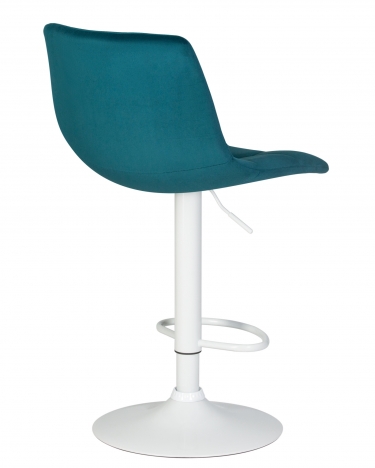 Стул барный DOBRIN DOBRIN TAILOR WHITE Морской волны велюр MJ9-99